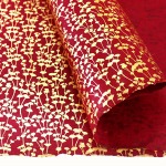 Gingko - Dark Red & Gold