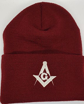 Winter Cap/Sq & CompassRed