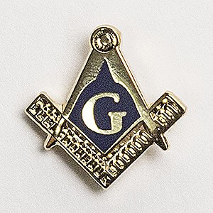 Square & Compass Lapel Pin - Masonic Library & Museum Shop