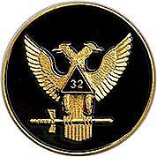 Scottish Rite wings up emblem