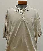 Golf Shirt cotton tan Large