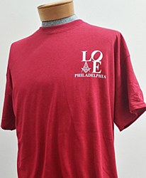 LOVE Masonic Tee Shirt R 2X-La