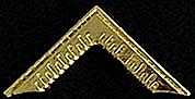 Worshipful Master's Square Lapel Pin Goldtone