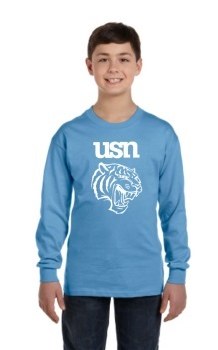 Youth Blue L/S Tee Small