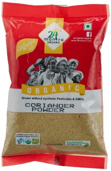 Organic Coriander Powder - Coriander Seeds Powder - ★ Usda Certified Organic - ★ European Union Certified Organic - ★ Pesticides Free - ★ Adulteration Free - ★ Sodium Free - Pack Of 2 X 7 Ounces(14 Ounces) - 24 Mantra Organic (8904083512288)