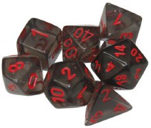 7 Translucent Smoke/red