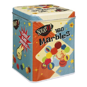 Marbles in Tin Box -NEATO