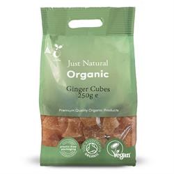 Org Ginger Candied Cubes 250g