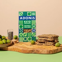 Keto Olive & Chia Crackers