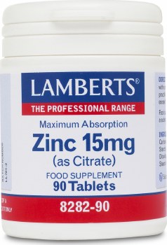 Zinc Citrate 15mg 90s