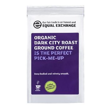 Organic Dark City Roast Coffee Ground F/T