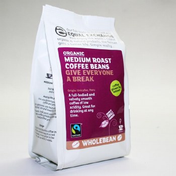 Organic Medium Roast Coffee Beans F/T