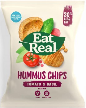 Tomato and Basil Flavour Hummus Chips