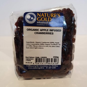 Org Apple Infused Cranberries