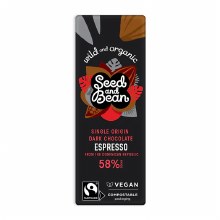 Coffee Espresso Fine Dark Mini Chocolate Bar (58% Cocoa)
