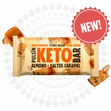 Keto Almond Salted Caramel Bar