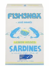 Fishsnax Lemon Kissed Sardines