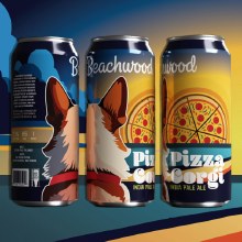 Beachwood Pizza Corgi 4pk Cans