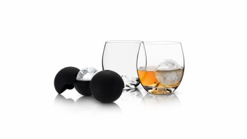 Whiskey Glass &amp; Ice Sphere Set