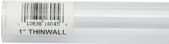 Lee's Thin Wall Rigid Tubing, 1 inch x 36 inch