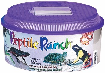 Lee's Reptile Ranch Reptile Habitat, Round, Assorted Colors, Small