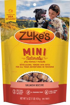 Zuke's Mini Naturals Salmon Recipe Dog Treats 1lb