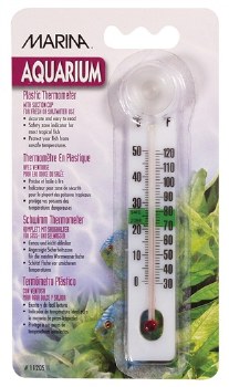 Marina Liquid Crys Thermometer, Fresh and Salt Water