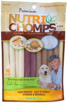 Nutri Chomps Assorted Mini Twist, Digestible Dog Chew, 15oz