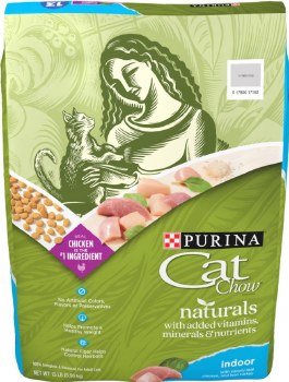 Purina Cat Chow Naturals Indoor Formula Dry Cat Food 13lb