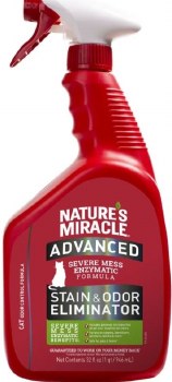 Natures Miracle Advanced Stain and Odor Eliminator Spray for Cats 32oz