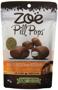 Zoe Tender Bites Pill Roasted Chicken Dog Treats 3.5oz