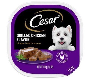 Cesar Grilled Chicken Flavor Recipe, Wet Dog Food, 3.5oz