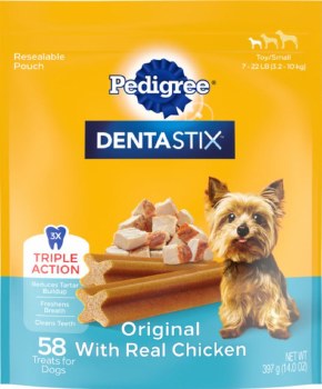 Pedigree Dentastix Original Toy Small Dog Treats 58 pack