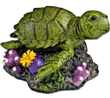 Blue Ribbon Pet Products Exotic Environments Sea Turtle Aquarium Ornament, Small