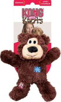 Kong Wild Knots Bear Plush Dog Toy, Assorted Colors, Extra Large
