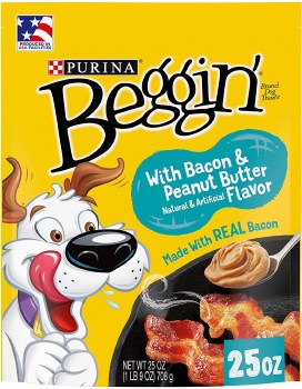 Purina Beggin' Strips Bacon & Peanut Butter Flavor Dog Treats 25oz