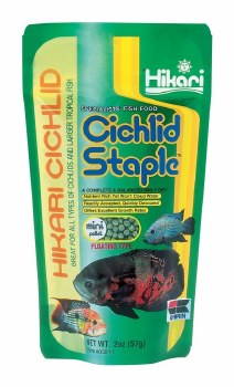 Hikari Cichlid Staple Mini Pellets Fish Food 2oz