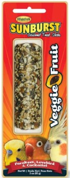 Higgins Sunburst Gourmet Veggie and Fruit Bird Treat Stick 3oz