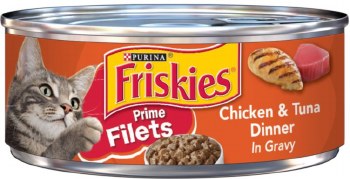 Purina Friskies Filet Chicken and Tuna, Wet Cat Food, 5.5oz