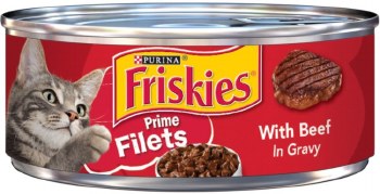 Purina Friskies Prime Filet Beef, Wet Cat Food, 5.5oz