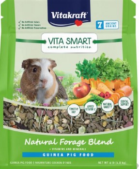 Sunseed Vitakraft Vita Smart Complete Nutrition Natural Foraging Blend Guinea Pig Food 2lb