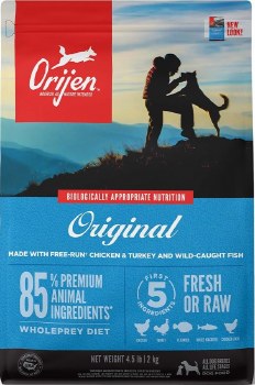 Orijen Grain Free Original, Dry Dog Food, 4.5lb