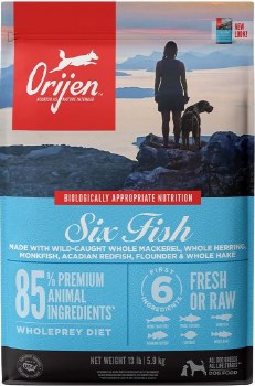 Orijen Grain Free Six Fish, Dry Dog Food, 13lb