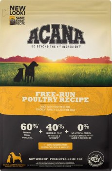 Acana Free Run Poultry Grain Free, Dry Dog Food, 4.5lb