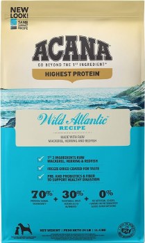 Acana Regionals Wild Atlantic Formula with Mackerel and Herring Grain Free, Dry Dog Food, 25lb