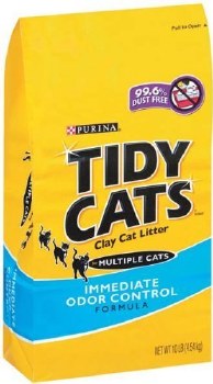 Purina Tidy Cats non-Clumping Immediate Odor Control, Cat Litter,10lb