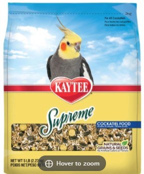 Kaytee Supreme Cockatiel Bird Food 5lb