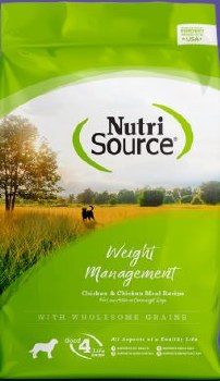 NutriSource Weight Management Chicken and Rice Formula, Dry Dog Food, 15lb