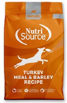NutriSource Choice Turkey Meal and Barley Recipe, Dry Dog Food, 5lb