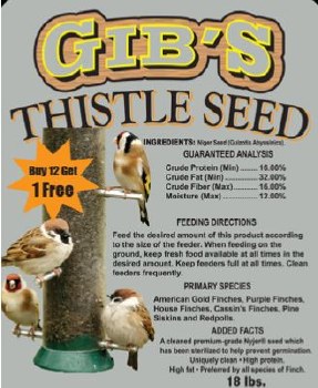 Gibs Thistle Seeds 7lb